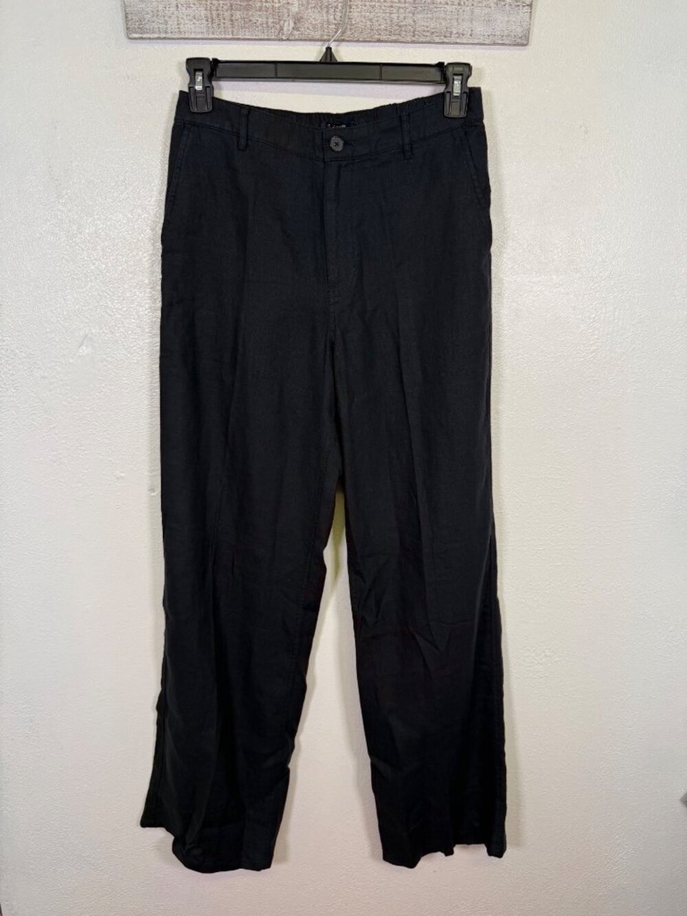 Madewell The Tall Zoe Relaxed Straight Pant 100% Linen Tall Summer Staple Sz6 - Picture 3 of 16